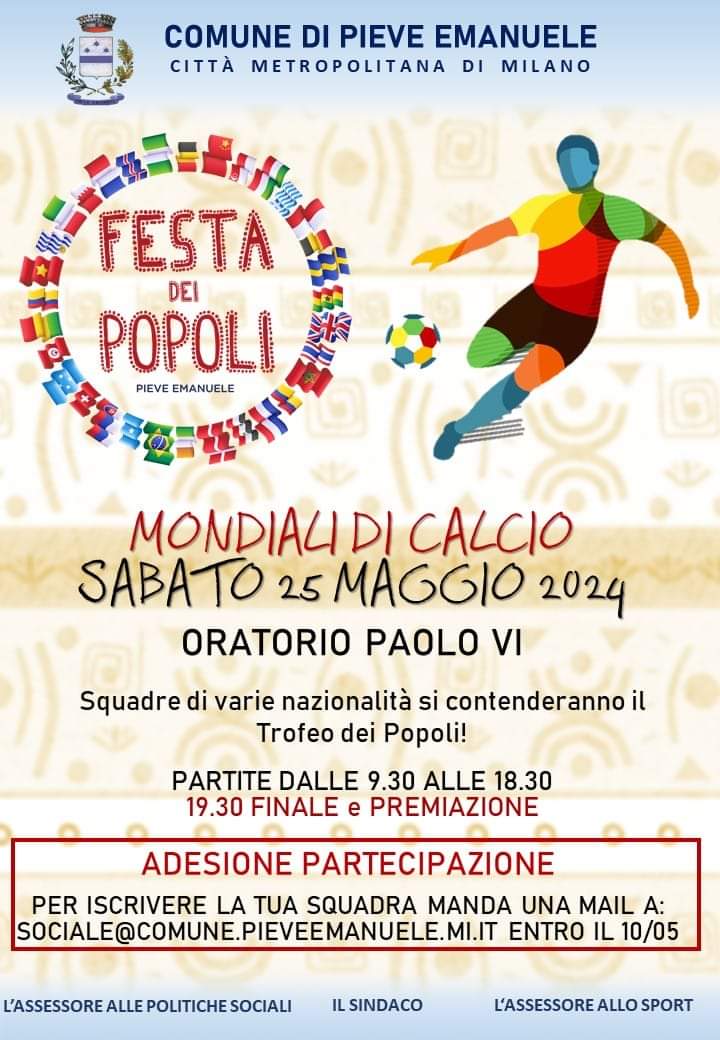 Torna la Festa dei Popoli: campionato di calcio nella prima giornata