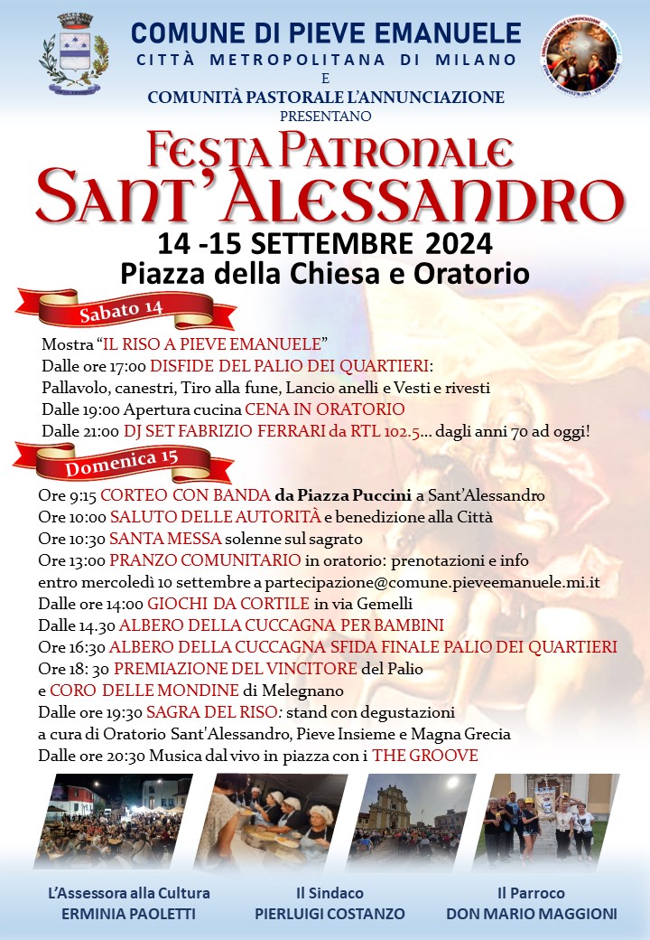 Festa di Sant'Alessandro: due giornate di divertimento e cultura